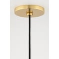 thumbnail image 5 of -1 Light Large Pendant In Modern Style-21 Inches Wide By 11 Inches High-Polished Nickel Finish Mitzi H421701l-Pn/Bk, 5 of 7