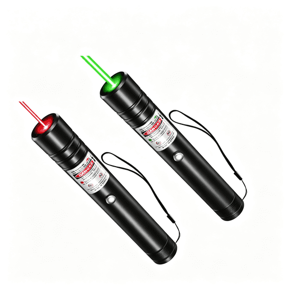 XIBUFE 2 Pack Usb Rechargeable Laser Pointer High Power, Long Range Laser Pen for Presentations, Classroom, and Conference, Red and Green Dual Light Green Laser Pointer High Power