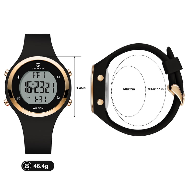 Bomieux Women's Digital Sport Watch Black photo 6