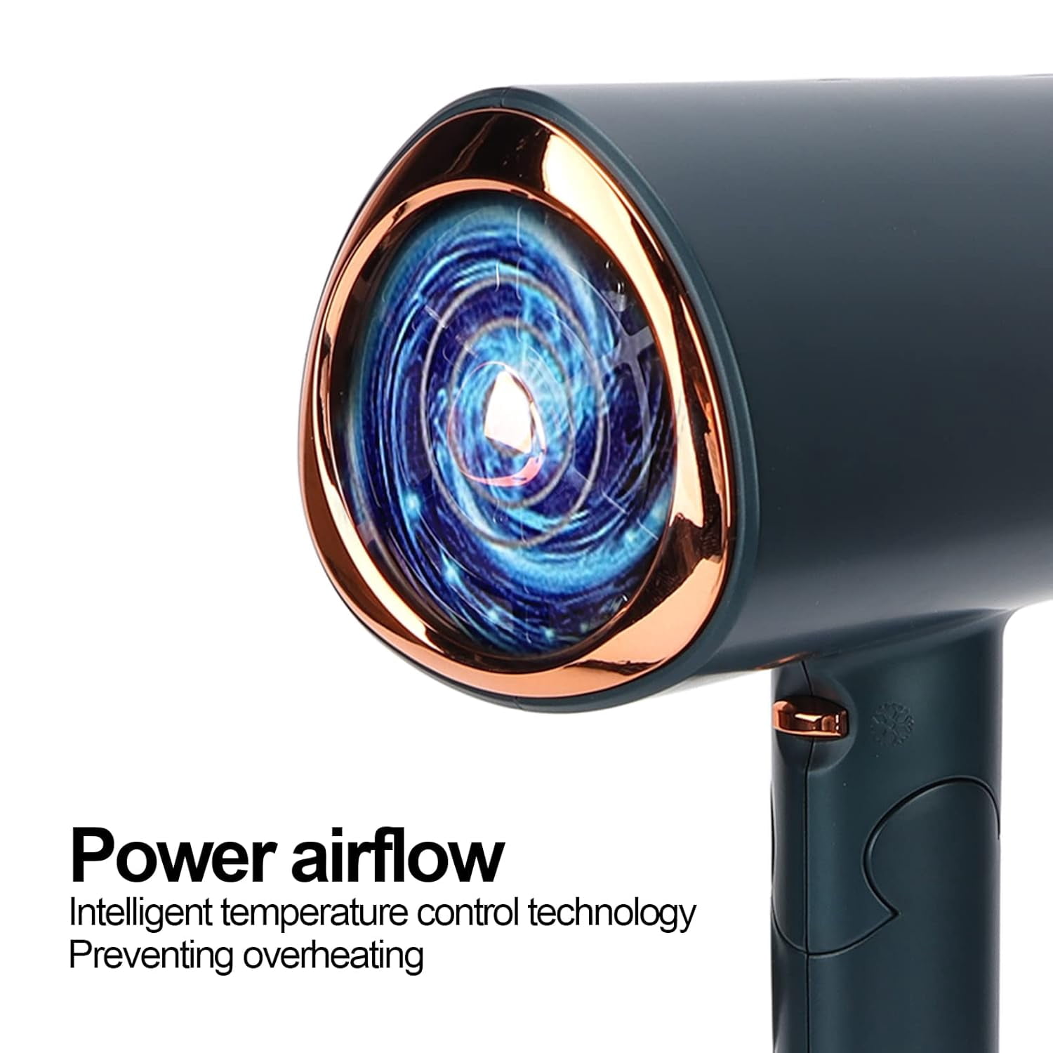 Hair Dryer, Lightweight Compact Travel Hair Dryer With Folding Handle Quick Dry Power Airflow Portable Hair Dryer Smart Controls Ergonomic Mini Hair Dryer(#2)