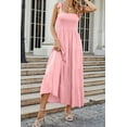 thumbnail image 2 of Women Dresses 2024 Summer Floral Sleeveless Maxi Dress Casual Spaghetti Strap Tiered Flowy Beach Long Dress, 2 of 5