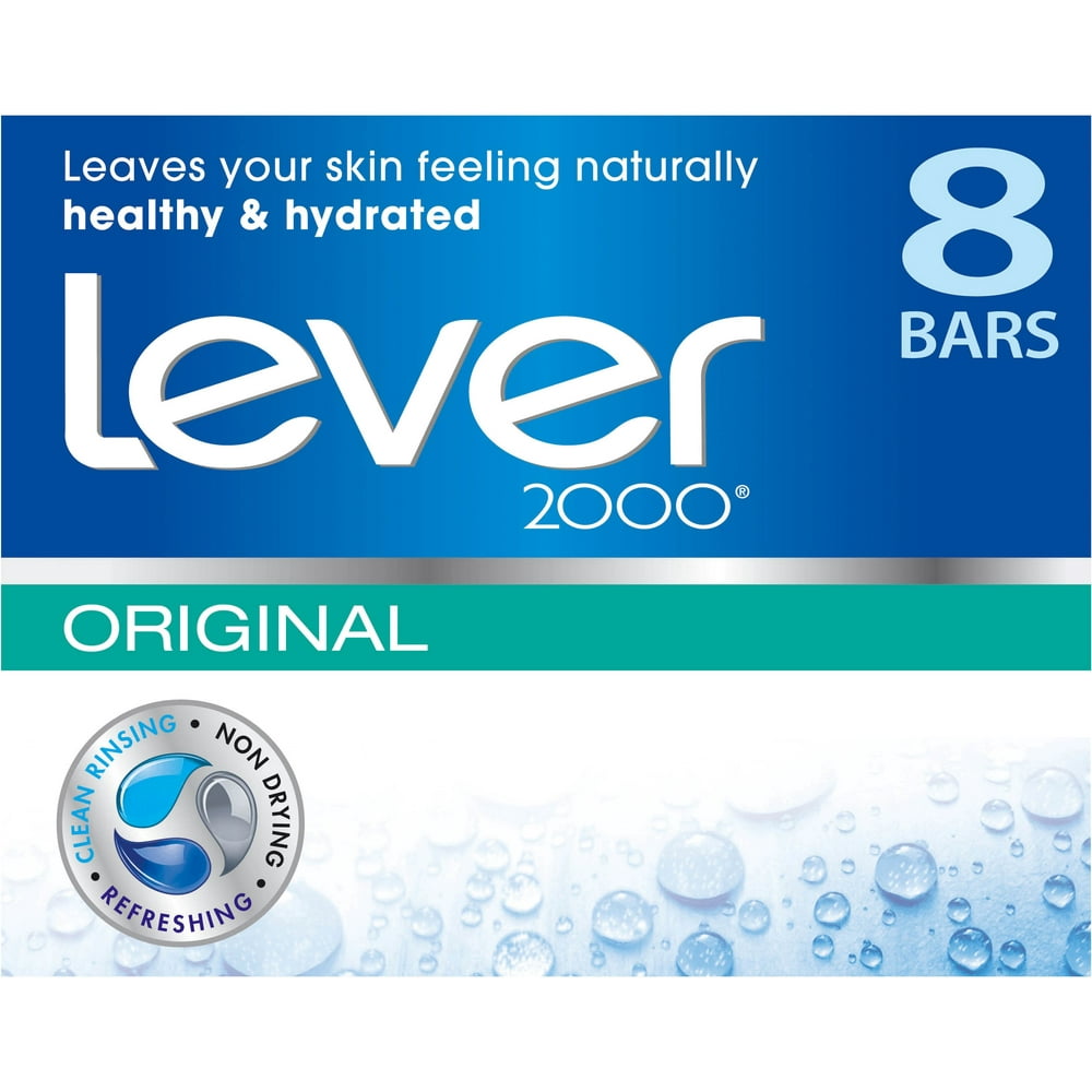 Lever 2000 Bar Soap, Original, 4 oz bars, 8 ea (Pack of 6)