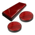 thumbnail image 2 of funtasica 3x Motorcycle Night Reflector Replaces Spare Parts Reflective Warning Reflector Light Reflective Strip for Truck Trailer Red, 2 of 8