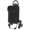 thumbnail image 1 of Gymax Folding Stair Climbing Shopping Cart Utility Hand Truck w/ Removable Bag & Handle Grey, 1 of 3