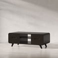 thumbnail image 3 of Jofran Marlowe Mid-Century Modern 48" Curved Coffee Table with Storage Drawers, 3 of 10