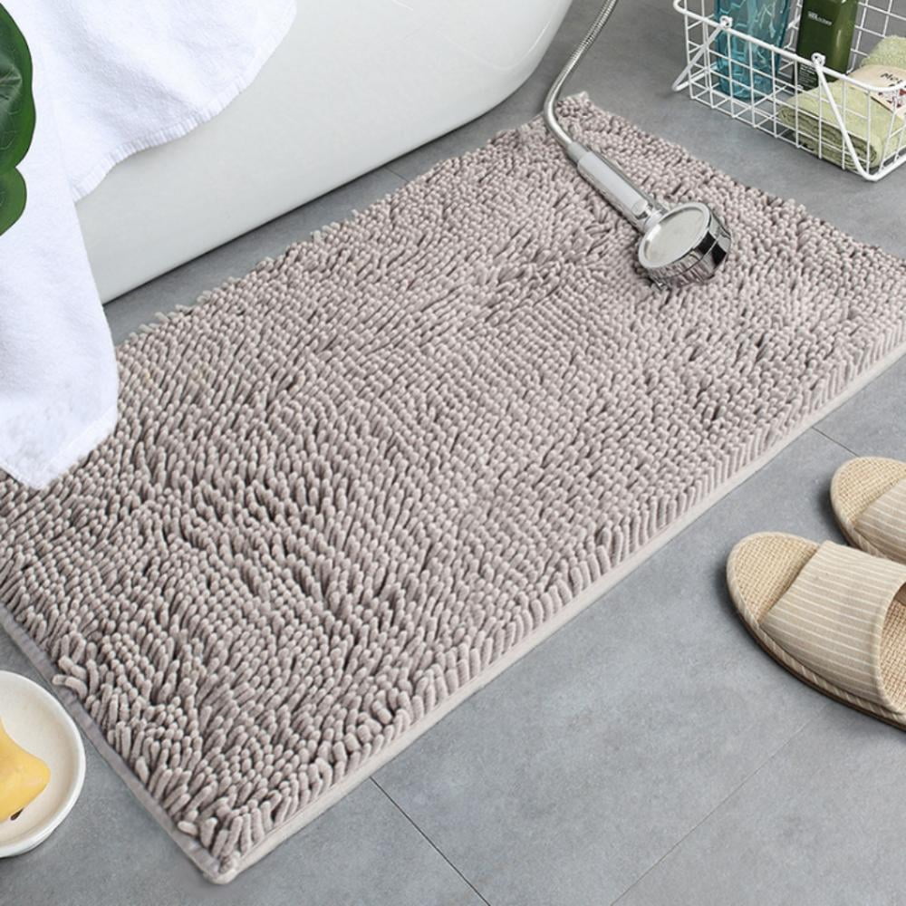 Ame Bath Rugs for Bathroom 16 x 24 Inch Bath Mat Chenille, Mxtra Soft