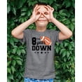 thumbnail image 4 of 8th Year Down Football Shirt for 8 Year Old Sports Theme Eighth Birthday Party Tee Granite Heather Shirt Youth Small, 4 of 6