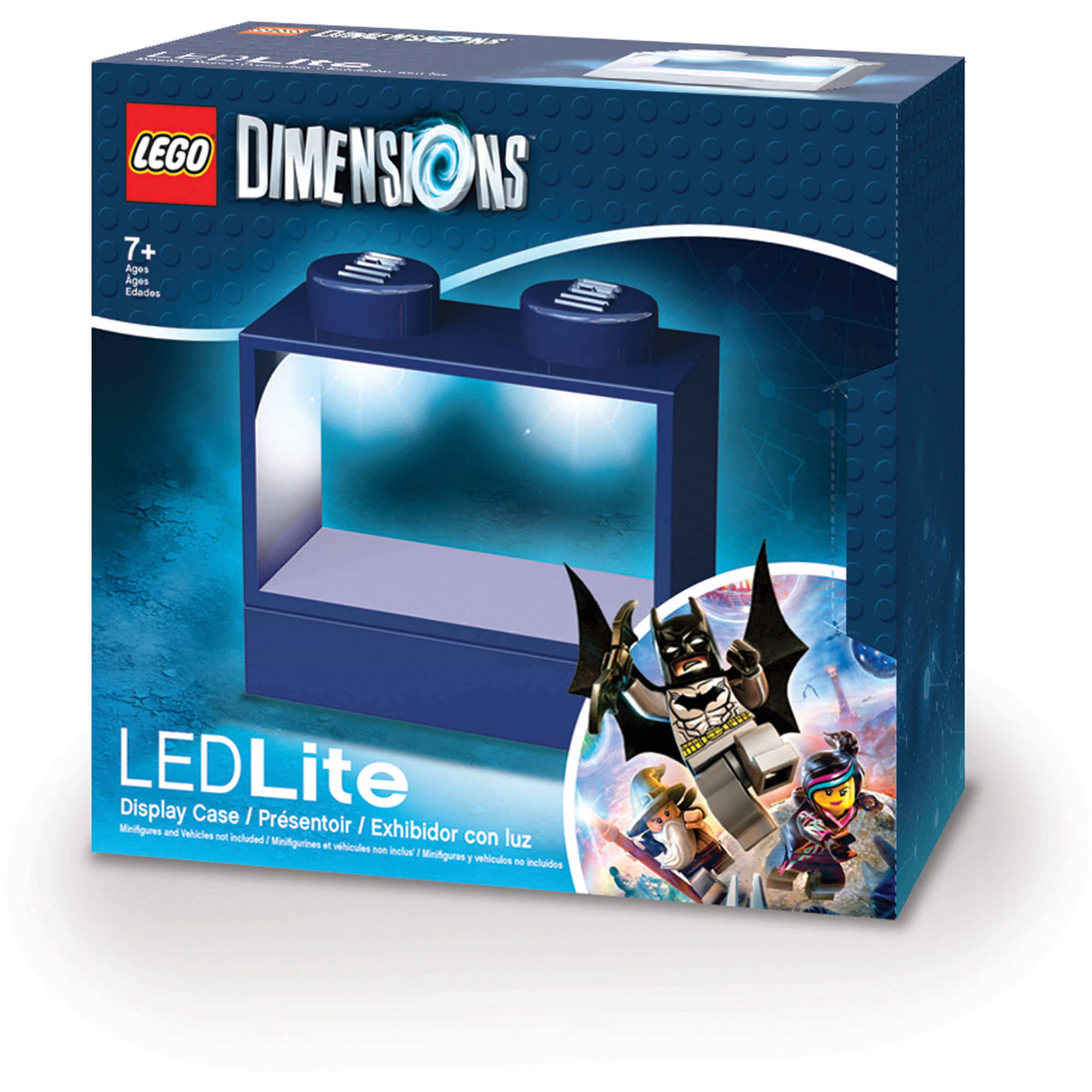 Lego Dimensions mini figures LED lite Display Case Block case tested workng 