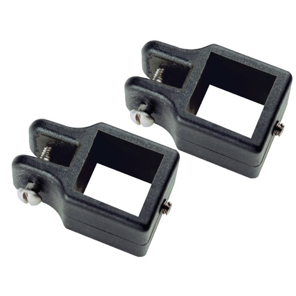 Seachoice 76361 Square Jaw Slides Fit 1" Od Tube-Black (2 Per Pack)