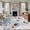 Multi, variant on 6'x9' Area Rugs, Watercolor Flowers Indoor Outdoor Area Rug for Living Room Bedroom, Country Botanical Floral Herbs Washable Bathroom Rugs Kitchen Floor Carpet Mats Home Decor Aesthetic