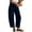 Dark Blue, variant on Brglopf Corduroy Pants for Women Casual High Waist Straight Leg Cropped Pants Loose Comfy Harem Trousers with Pockets