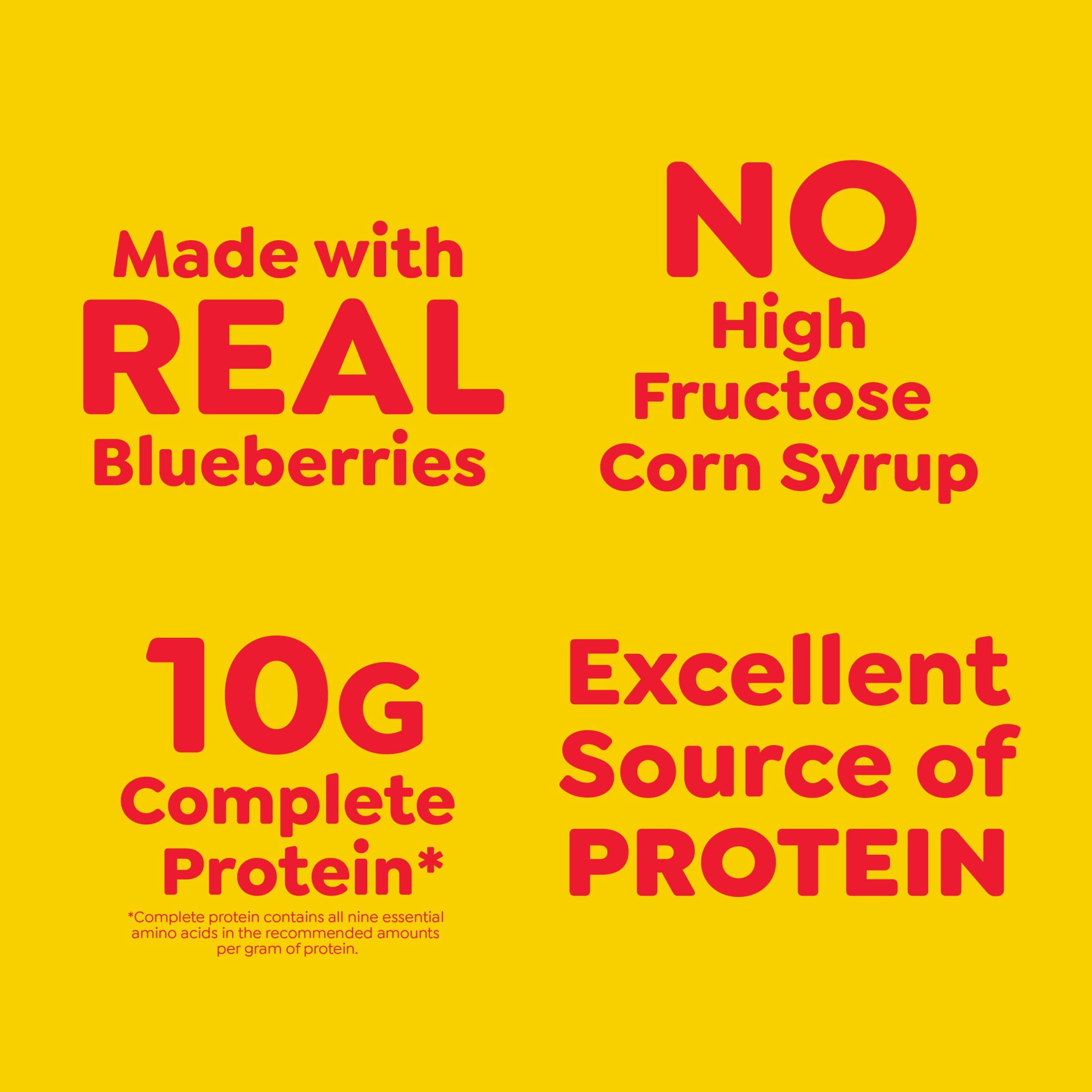 Eggo Protein Blueberry Waffles, Frozen Breakfast, 12.3 oz, 10 Count