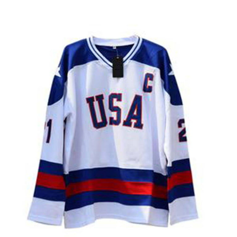 Miracle on Ice USA Custom Hockey Jersey Youth Medium