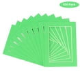 thumbnail image 2 of Bright Green Acid Free 13x19 Picture Frame Mats with White Core Bevel Cut for 11x14 Pictures - Fits, 2 of 3