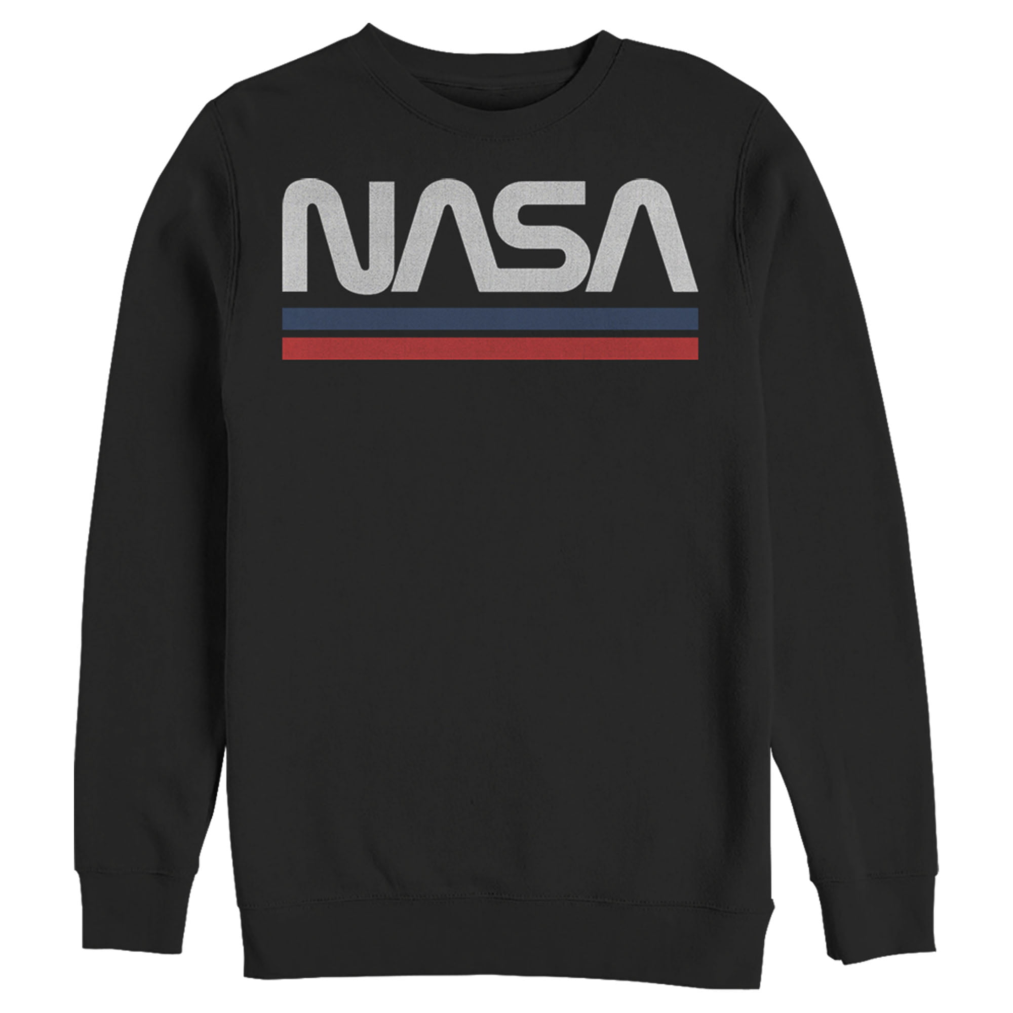 Men's NASA Stripe Minimal Logo Vintage Sweatshirt Black Large - Walmart.com
