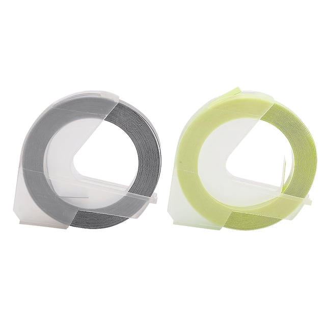 ABS Material Versatile Tape, Manual Tape Maker Embossing for Handbook Indexing Pink,Black,Red,Yellow,Shallow Blue