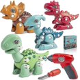thumbnail image 1 of Juguetes de dinosaurios desmontables Sunrain compatibles con niños de 3 a 5 años, kit de juego de construcción de aprendizaje de tallos, juguetes para niños con taladro eléctrico 4 en 1, 1 of 5