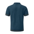 thumbnail image 6 of Mens Polo Shirts Short Sleeve Collared Textured Quick Dry Casual Golf Shirt for Men, 6 of 6