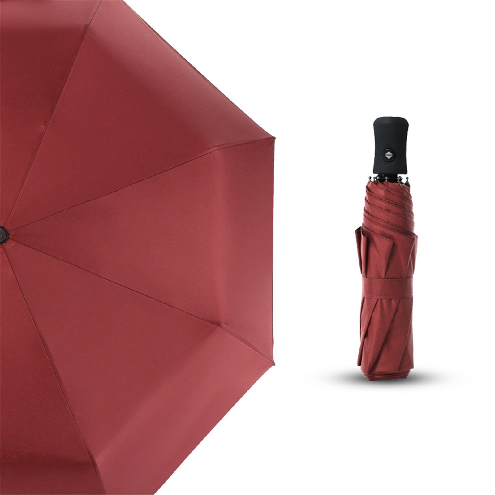 Automatic Umbrella Men's Three Fold Folding Business Umbrella Kids Umbrella Girls Small Purse Umbrella Toddler Umbrellas Space Umbrella Clear Umbrellas for Rain Adult Automatic Umbrella Large Men