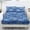 Blue Palm Tree, variant on Bulopur Wolf Print Twin Size 3 Piece Sheet Set, Stay in Place Fade Stain Resistant Cooling Bed Sheets with All Around Elastic Cozy Bedsheet & Pillowcases