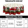 thumbnail image 2 of Red Truck Round Tablecloth 60 Inch Merry Christmas Wateproof Resistant Durable Table Cover for Kitchen Dining Buffet Tabletop, 2 of 6