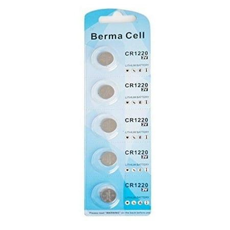BERMACELL, IDEALS Low-Drain CR1220 Lithium Batteries (blister pack of 5) – high performance factory fresh Cell Batteries- for watches, electronics and high-tech (Best High Tech Gadgets)