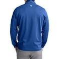thumbnail image 2 of Men's-Cutter & Buck  Blue Kansas Jayhawks DryTec Traverse Stretch Eco Tri-Blend Quarter-Zip Pullover, 2 of 2