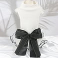 thumbnail image 5 of Walbest Ruffle Dog Dress Breathable Stylish Big Bow-knot Puppy Clothes for Daily Life, 5 of 7