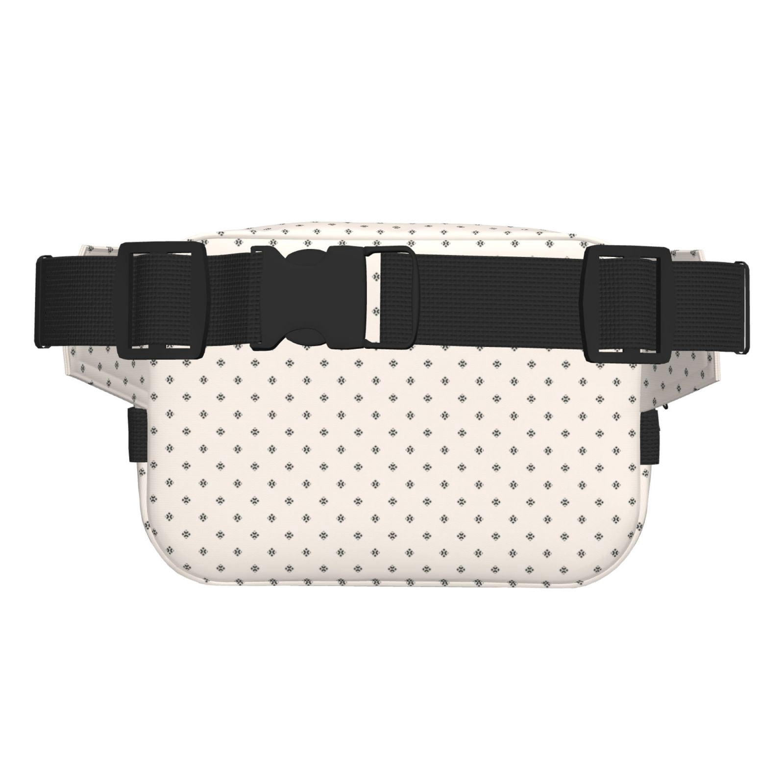 Picia Minimalist Crosshatch Dots Print Square Double-Layer Waist Bag Mini Adjustable Waist Belt Bag Exercise Running Travel Hiking