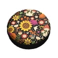 thumbnail image 3 of Kll Sunflowers Mushrooms Tire Cover,Universal Wheel Tire Cover For Trailer, Rv, Suv, Truck,Camper And Many Vehicle,(16 Inch), 3 of 8