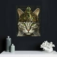 thumbnail image 4 of ONETECH Cats in Steampunk Accessories - Gothic Steampunk Cats - Goth Wall Art Decor - Kitty, Kitten, Cat Themed Gifts for Renaissance Victorian Fans -Home Decoration for Bedroom, Living Room 12\x16\, 4 of 4