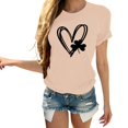 thumbnail image 1 of Pxiakgy Vente Chaude! T-Shirt Trèfle de la Saint-Patrick pour Femmes Chanceux Irlandais Manches Courtes T-Shirt Graphique Trèfle Mode Décontractée Imprimé Amour Col Rond Manches Courtes T-Shirt, 1 of 4