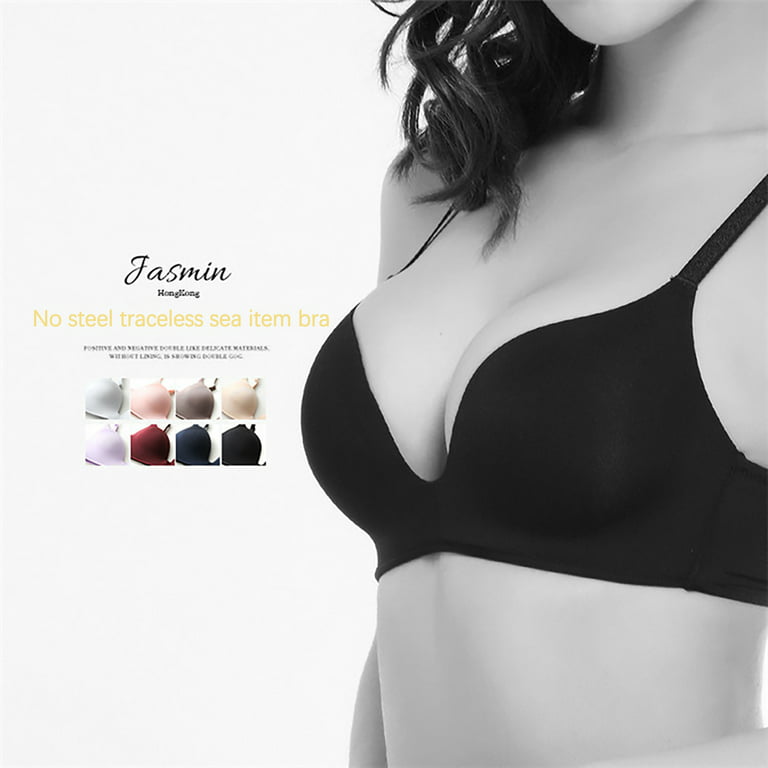 YWDJ Bras for Women Push Up No Underwire Seamless Lightly for Sagging  Breasts Lightweight Small Chest No Steel Ring Cup Underwear Everyday Bras  Sports Bras Women Nursing Bras for Breastfeeding Black M 