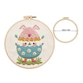 thumbnail image 3 of Creatine Easter Bunny Embroidery Complete DIY With Colorful Threads Needles And Easy For Beginners, 3 of 5