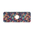 thumbnail image 7 of Yayeee Faucet Mat for Kitchen Sink 14.7" Diatomite Long Splash Guard Pad, Blue Vibrant Leaves Pattern, 7 of 7