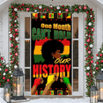 thumbnail image 5 of Colorful Design Black History Banner Red Yellow Green Display Fist Symbol Geometric Pattern Cultural Backdrop for Black History Month Cultural Events Celebrations, 5 of 9