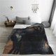 thumbnail image 5 of Balery Black And Gold White Horse Manta de Felpa Suave y Acogedora – Cobija de Franela Aterciopelada para Cama, Lavable y Cálida para Sofá, Mascotas, Transpirable-60"x50", 5 of 7
