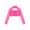 Hot Pink, variant on IEFIEL Girls Mesh Long Sleeve Crop Top Hollow Back Glittery Sequins T-shirt Tops for Ballet Modern Dance