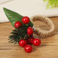 thumbnail image 4 of Ronds De Serviette De Nol, Anneau Porte-serviette Rouge Boucle De Serviette De Nol Cadeaux De Vacances De Nol Dcoration De Table De Mariage (6pcs) Bet, 4 of 5
