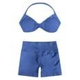 thumbnail image 3 of LIUJUNSHOP Women's Workout Sets 2 Piece Yoga Outfit High Waisted Biker Shorts Leggings Sports Bra Gym Fitness Clothes Tracksuit Navy L, 3 of 4