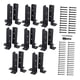 thumbnail image 4 of Soporte de base de poste Soporte de soporte ajustable Soporte de poste de armadura Soporte de barandilla 16 piezas, 4 of 8