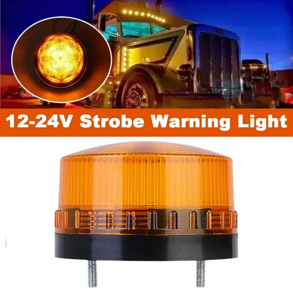 QHUDLV LED Strobe Beacon Light,12V Rotating Signal,Emergency Traffic Warning