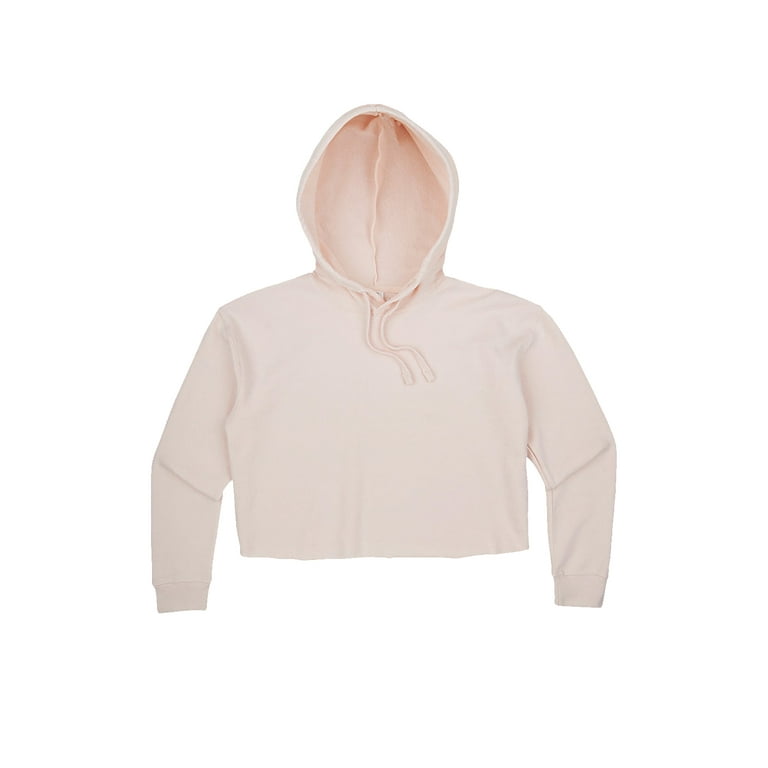 Pink crop top hoodie hotsell