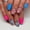 JML254 (Jelly Glue), variant on Glossy square nails spring and summer fashion fruit pattern nail patches blue pink color blocking detachable wearable nail nails