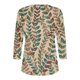 thumbnail image 4 of Fiudx Ofertas Relámpago Blusa de Manga 3/4 Corta Estampada a La Moda para Mujer, Blusa Informal con Cuello Redondo, 4 of 5