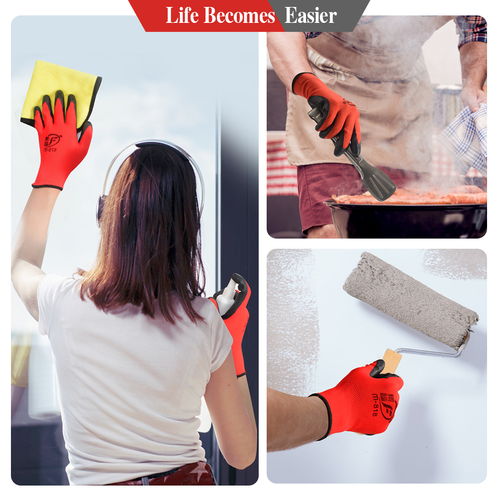 Youke Ola 24-Pair Work Gloves with Nitrile Coating photo 6