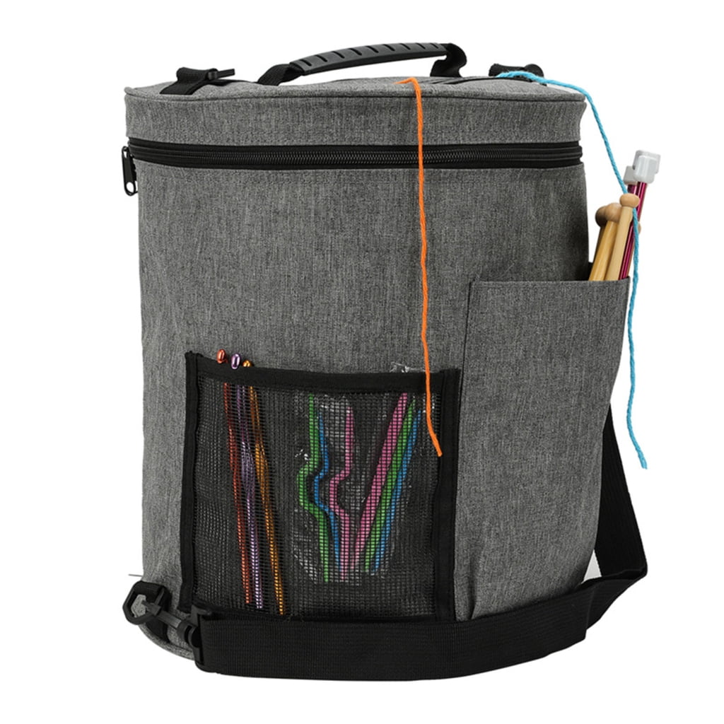 Portable Yarn Crochet Thread Storage DIY Woven Storage Bag Crochet Wool Storage Bucket