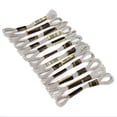 thumbnail image 3 of 24Pcs Cross Stitch Threads Silver Glossy Embroidery Floss HandMade Yarn 8 Meters, 3 of 14