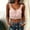 01 Pink, variant on Fewfanhot Tops for Women Lace Trim Button Down Sleeveless Ruffle Crop Vest Going Out Coquette Shirt