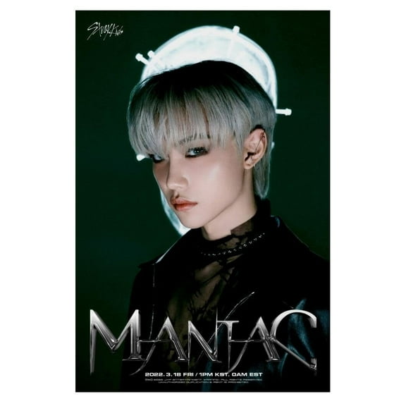 Stray Kids SKZ Felix ODDINARY Album Teaser Photo Maniac Concept Kpop Boy Band Poster Futuristic Fashion Korean Idol Collectible Wall Art Cyberpunk Vibes